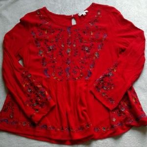 .Umgee  red floral  top
